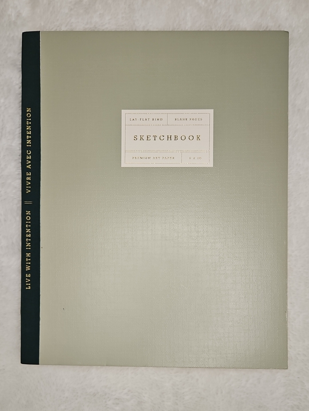 Gry Mattr "Live With Intention" Premium Essential Sketchbook – Sea Green 8" x10"